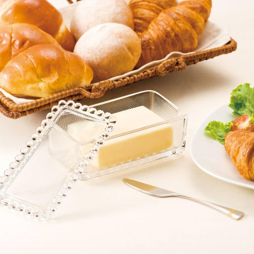 Aderia Classic Elegant Glass Butter Container Dish 1/2 Pound - Image 2