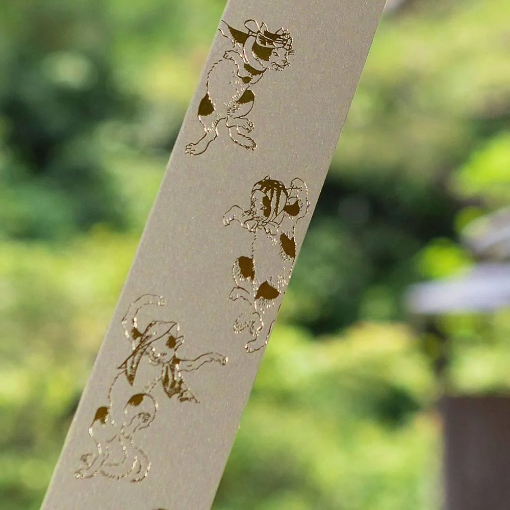Aderia Traditional Glass Furin Wind Chime Dancing Cat Design - Image 4