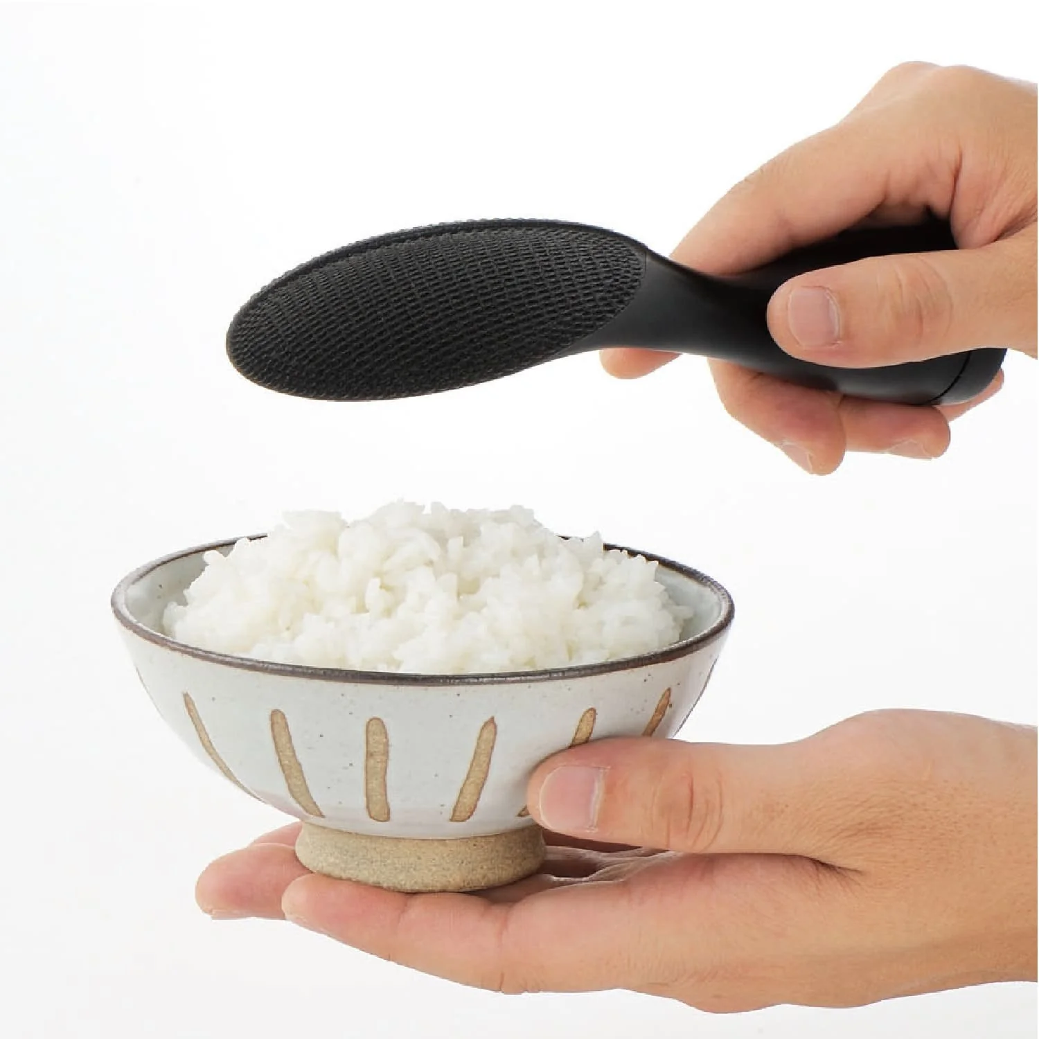 Akebono Black Shamoji Self Standing Non-Stick Rice Paddle - Image 3