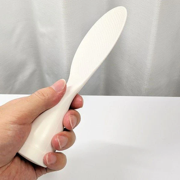 Akebono Shamoji Self Standing Non-Stick Rice Scoop White - Image 4
