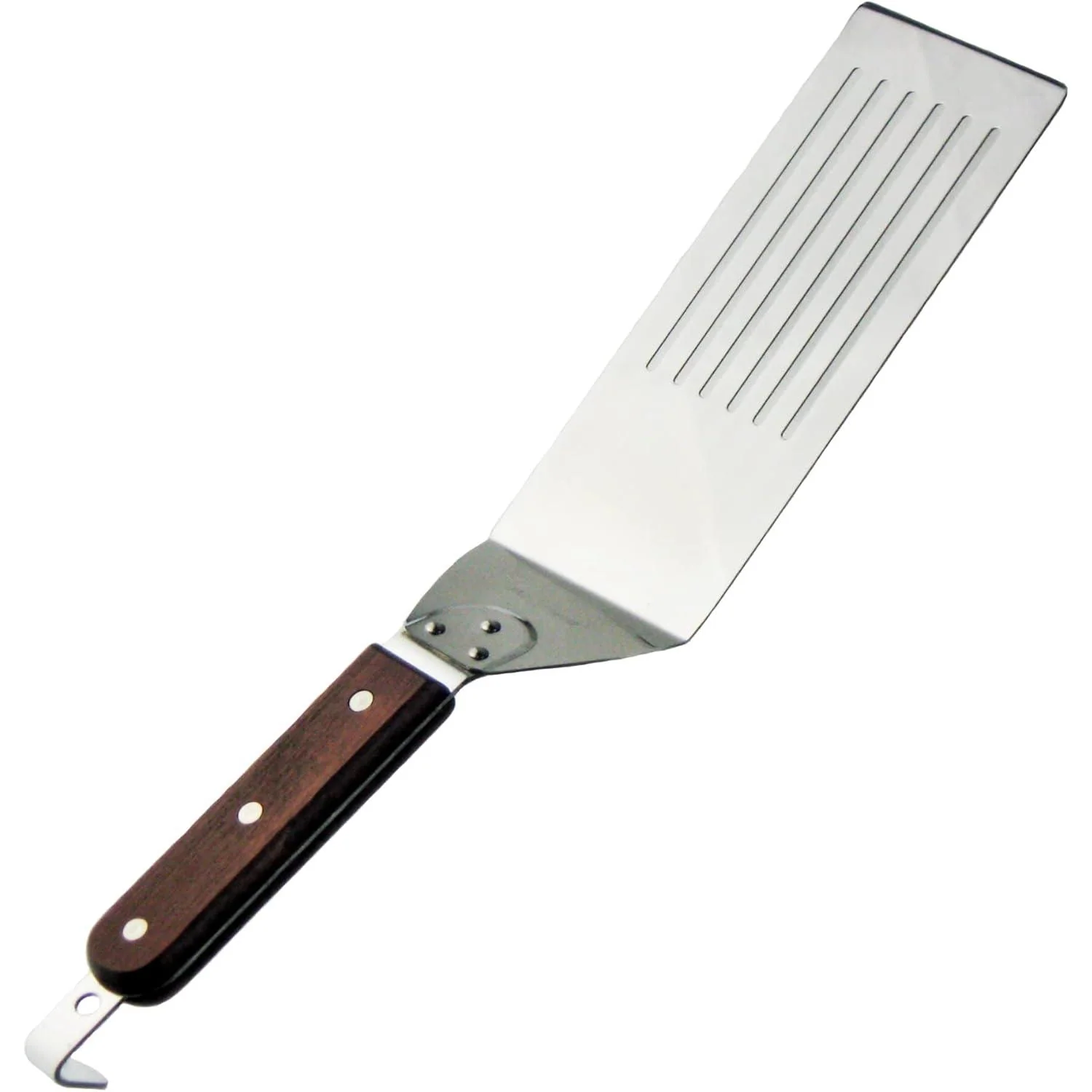 All-Purpose Turner Wooden Handle Burger Flipper With Hook 370mm