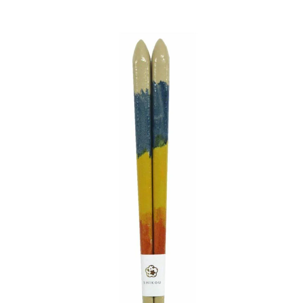 Aoba Dishwasher Safe Wooden Chopsticks Colorful Gradient 23cm - Image 3
