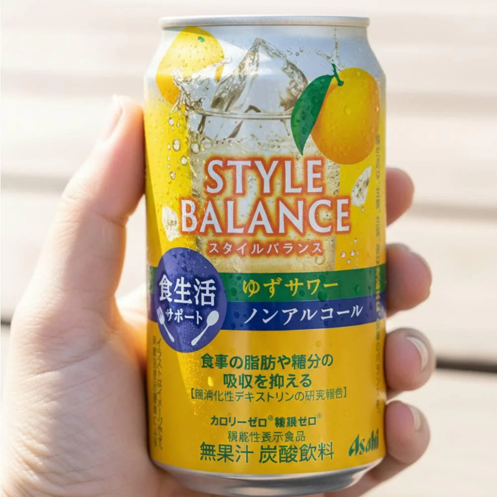 Asahi Style Balance Non Alcoholic Yuzu Sour Mocktail Can 350ml - Image 4
