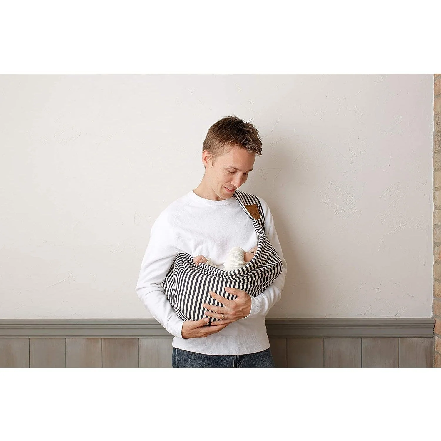 Betta Baby Carrier Carry me! London Stripes Navy - Image 2