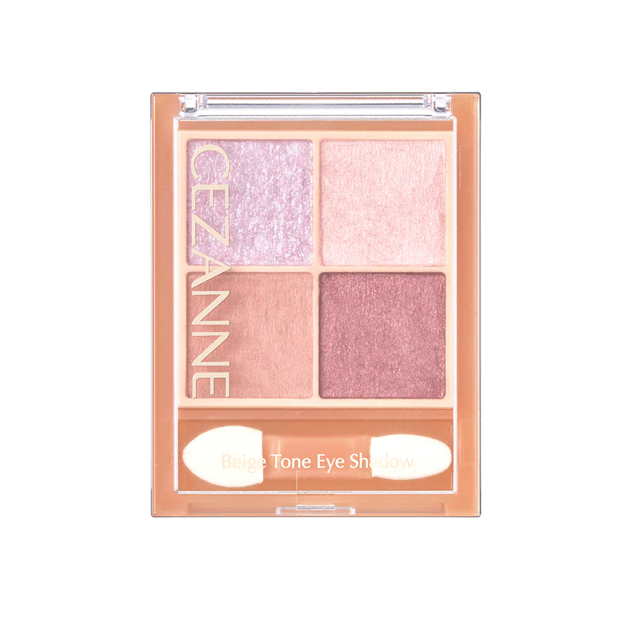 Cezanne Beige Tone Eyeshadow Four Color Eye Shadow Palette 4.3g - Image 10