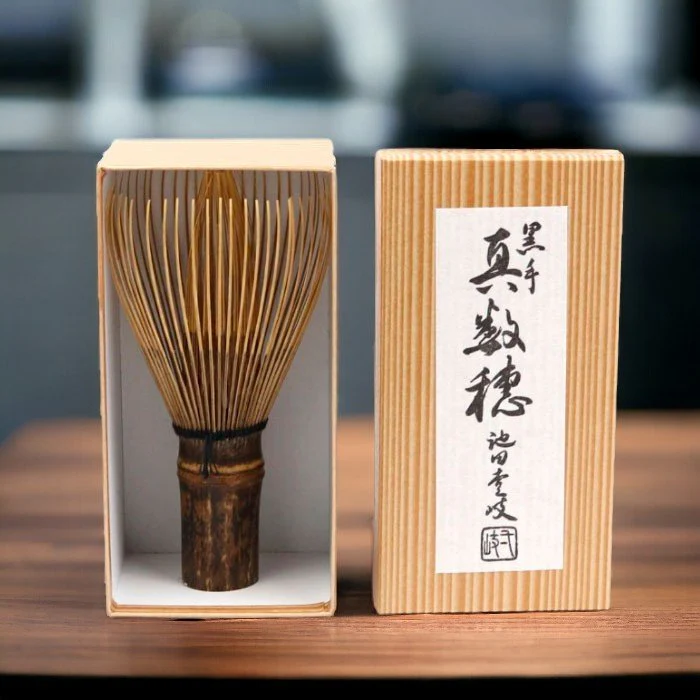 Chasen Black Bamboo Handmade Traditional Japanese Matcha Whisk - Image 3