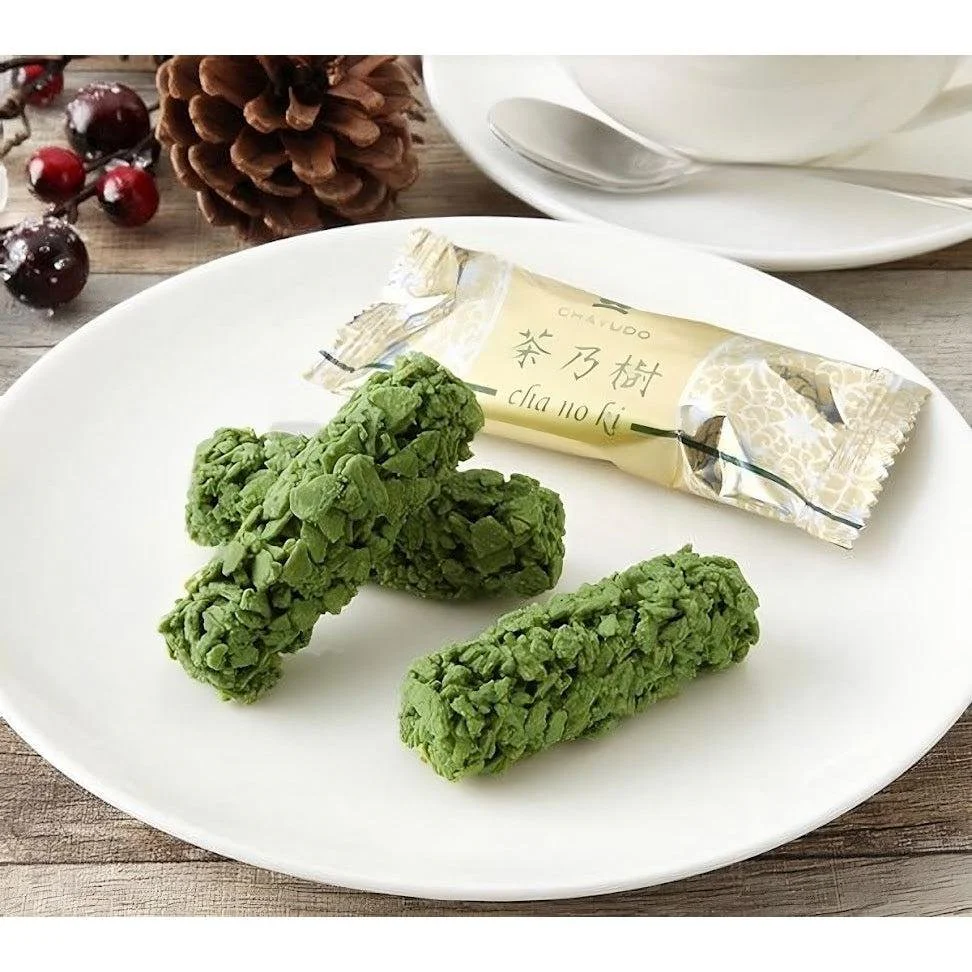 Chayudo Uji Matcha Chocolate Coated Senbei Clusters 9 Pieces - Image 3