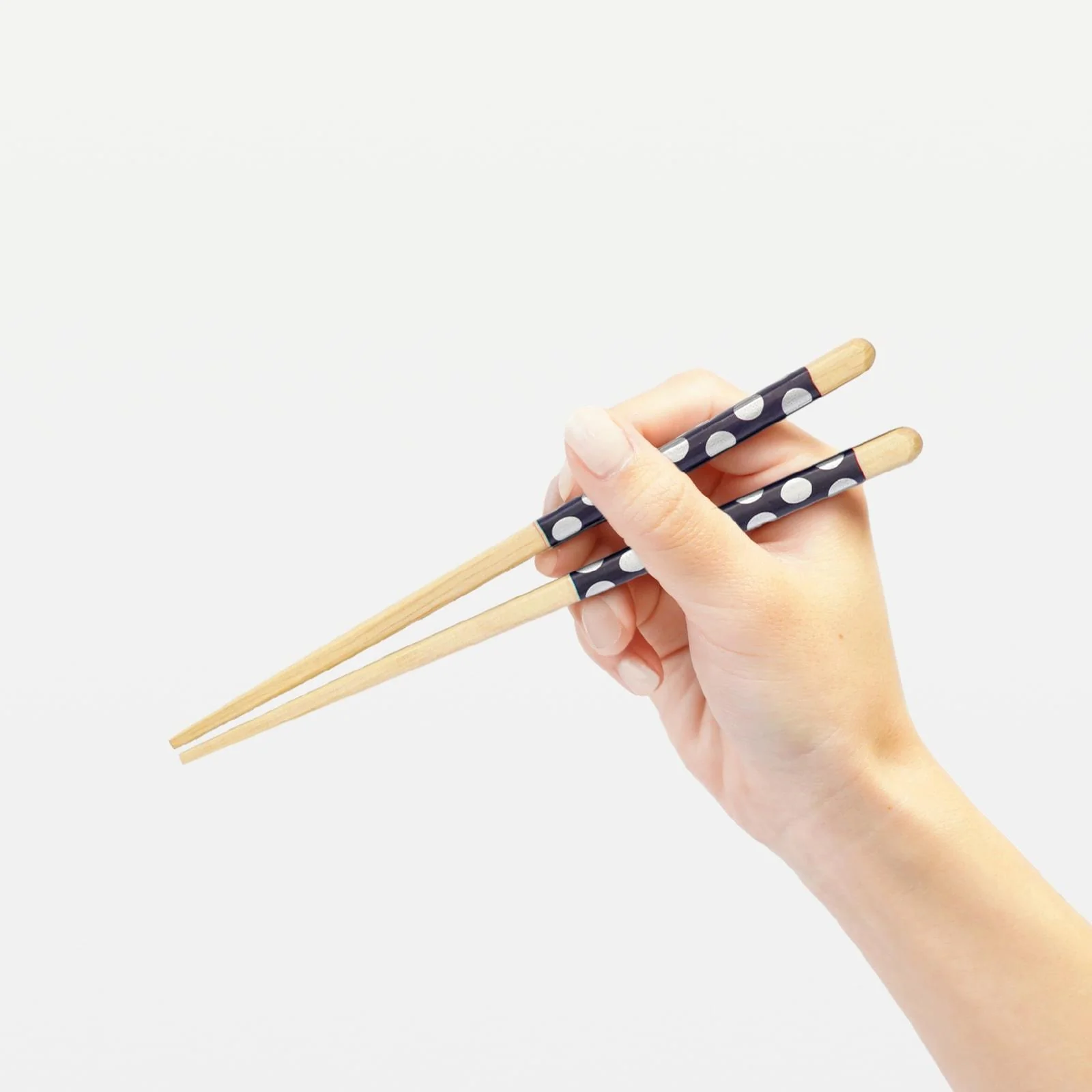 Children's Chopsticks Dishwasher Safe Truly Non-Slip Polka Dot 18cm - Image 2