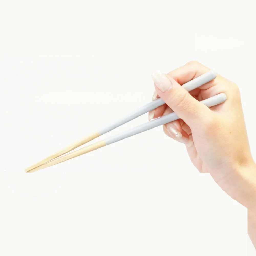 Children's Chopsticks Non-Slip Dishwasher Safe Grey Chopsticks 18cm - Image 2