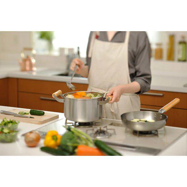 Chitose Stainless Steel Small Stock Pot (IH Compatible) 6-quart/5L - Image 3