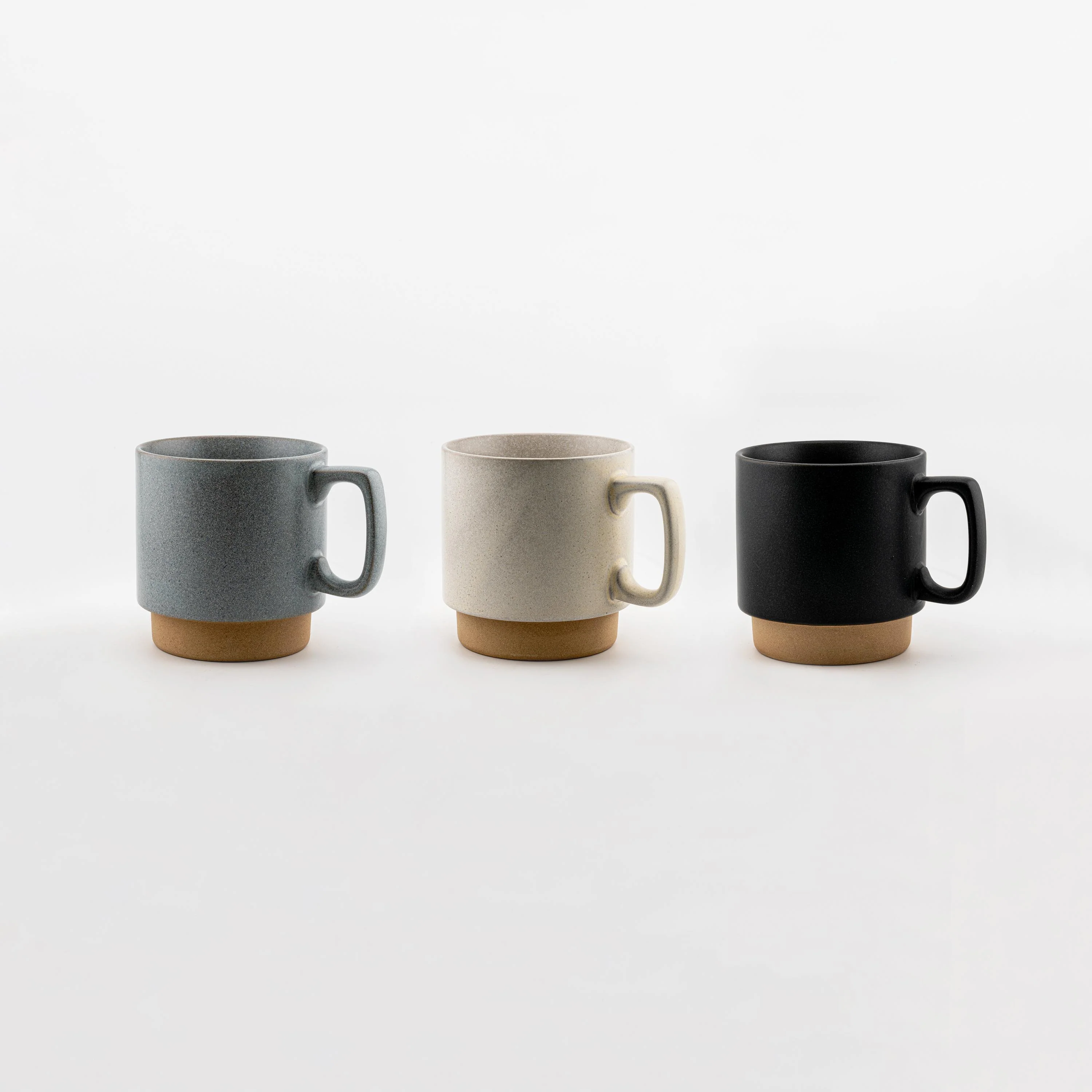 Cocochi Mug Stackable Ceramic Coffee Cup Space-Saving Matte Finish 320ml