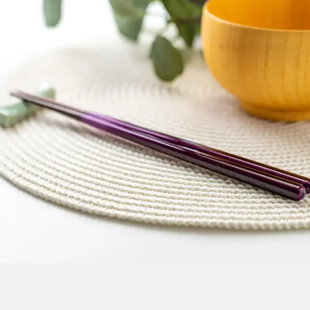 Colorful Wooden Chopsticks Dishwasher Safe 23cm (5 Pairs in Gift Box) - Image 4