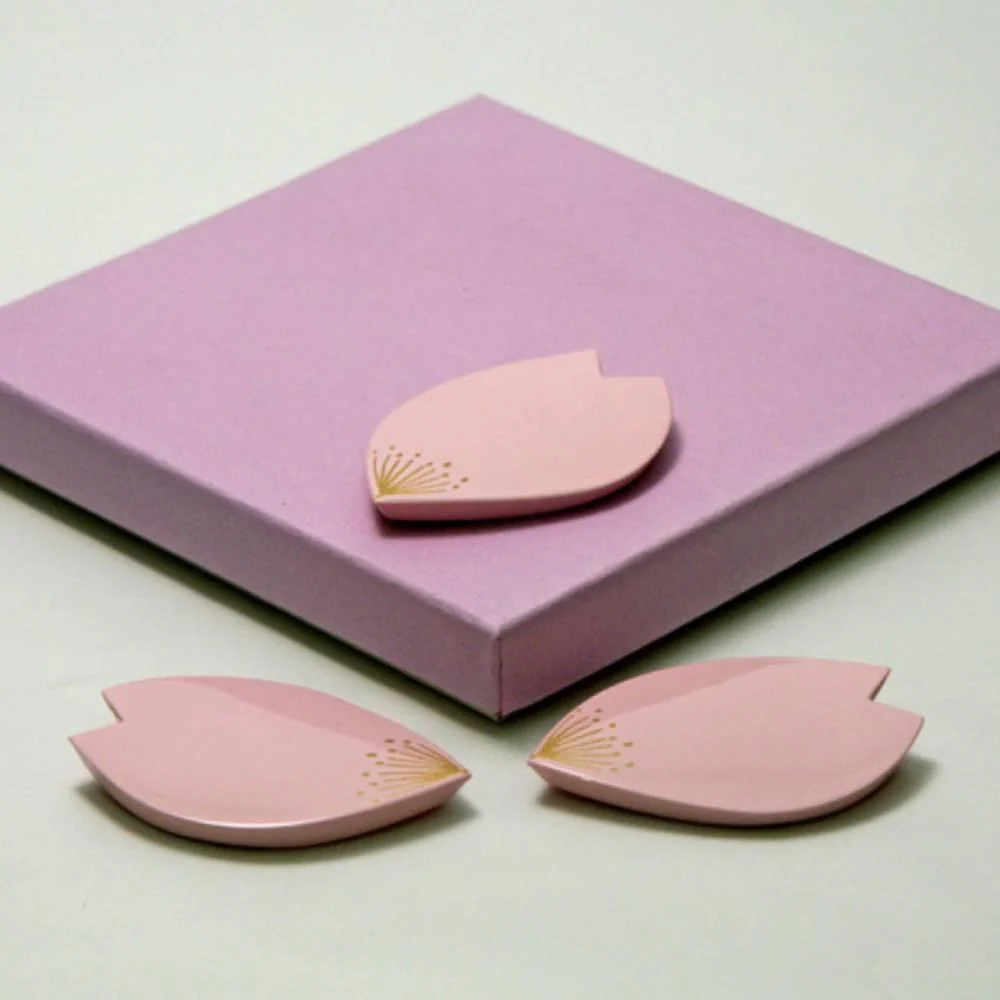 Decorative Sakura Chopsticks Rest Cherry Blossom Petal Shaped Pink 1pc - Image 5