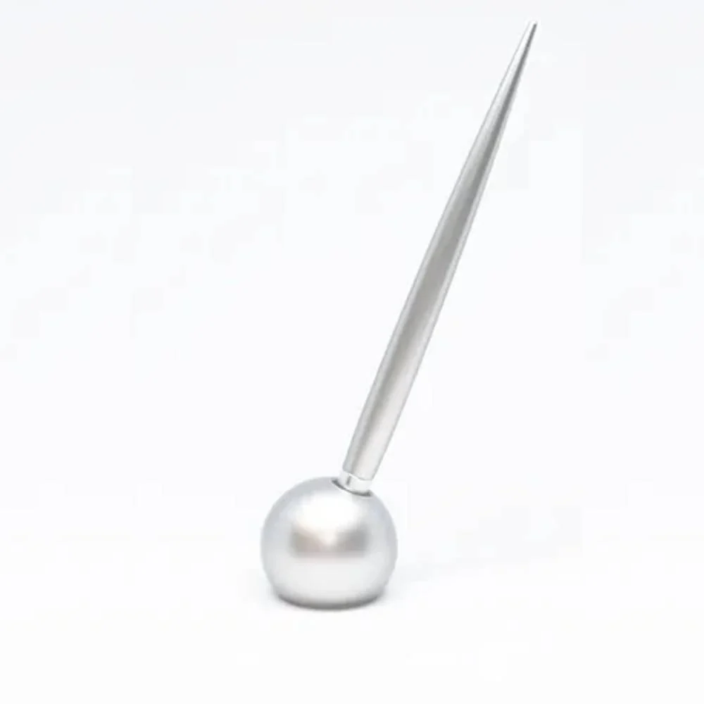 Delight Labo Sand Silver Ballpoint Pen & Stand Set ZE226S