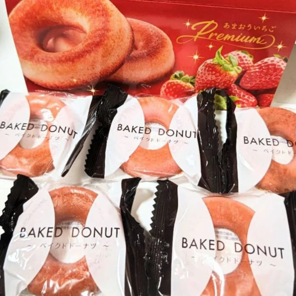 Dojima Baked Donuts Amaou Strawberry Non-Fried Doughnuts 6 Pieces - Image 4