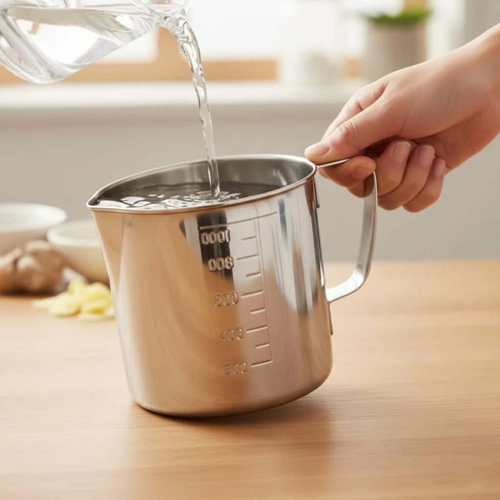 Durable Stainless Steel Measuring Jug With Spout 500ml - Image 2