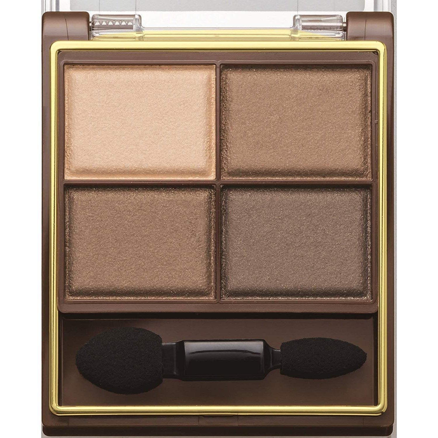 Excel Skinny Rich Shadow 4-Color Eyeshadow Quad Natural Brown Tones - Image 8