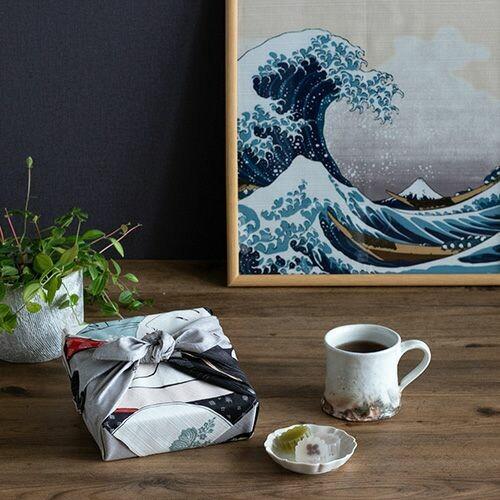 Furoshiki Great Wave off Kanagawa Cotton Wrapping Cloth 48x48cm - Image 6