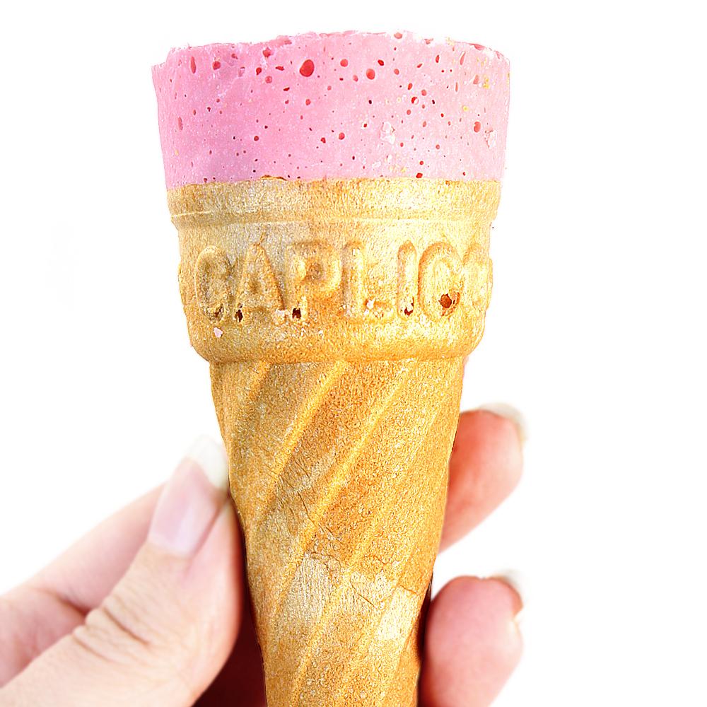 Glico Giant Caplico Strawberry Chocolate Cones Snack 34g (Pack of 5) - Image 2
