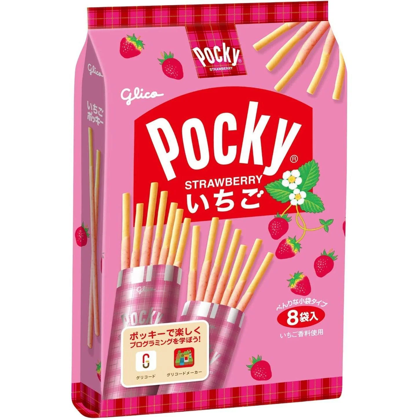 Strawberry Pocky Strawberry Chocolate Biscuit Sticks (Pack of 6) - Image 5
