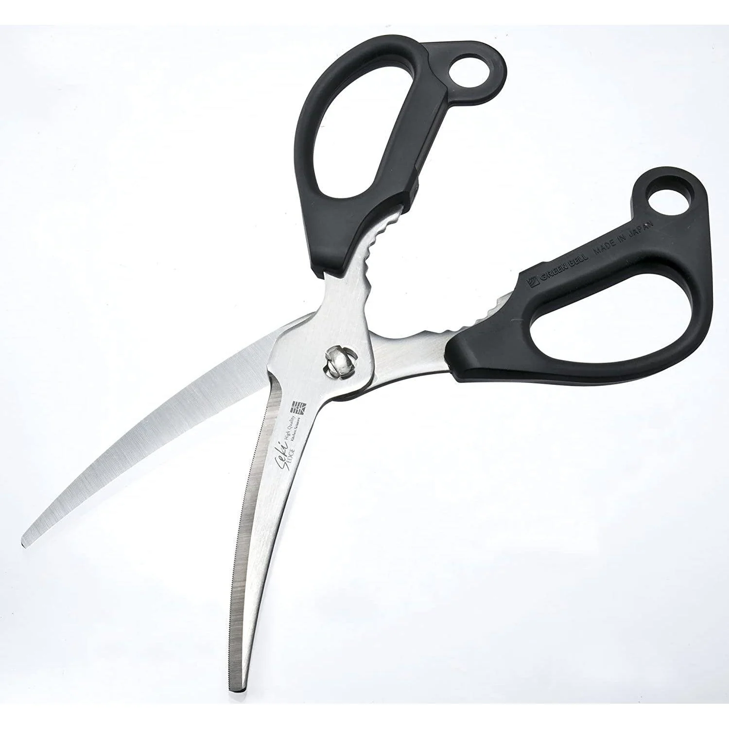 Green Bell Detachable Stainless Steel Kitchen Shears Black - Image 3