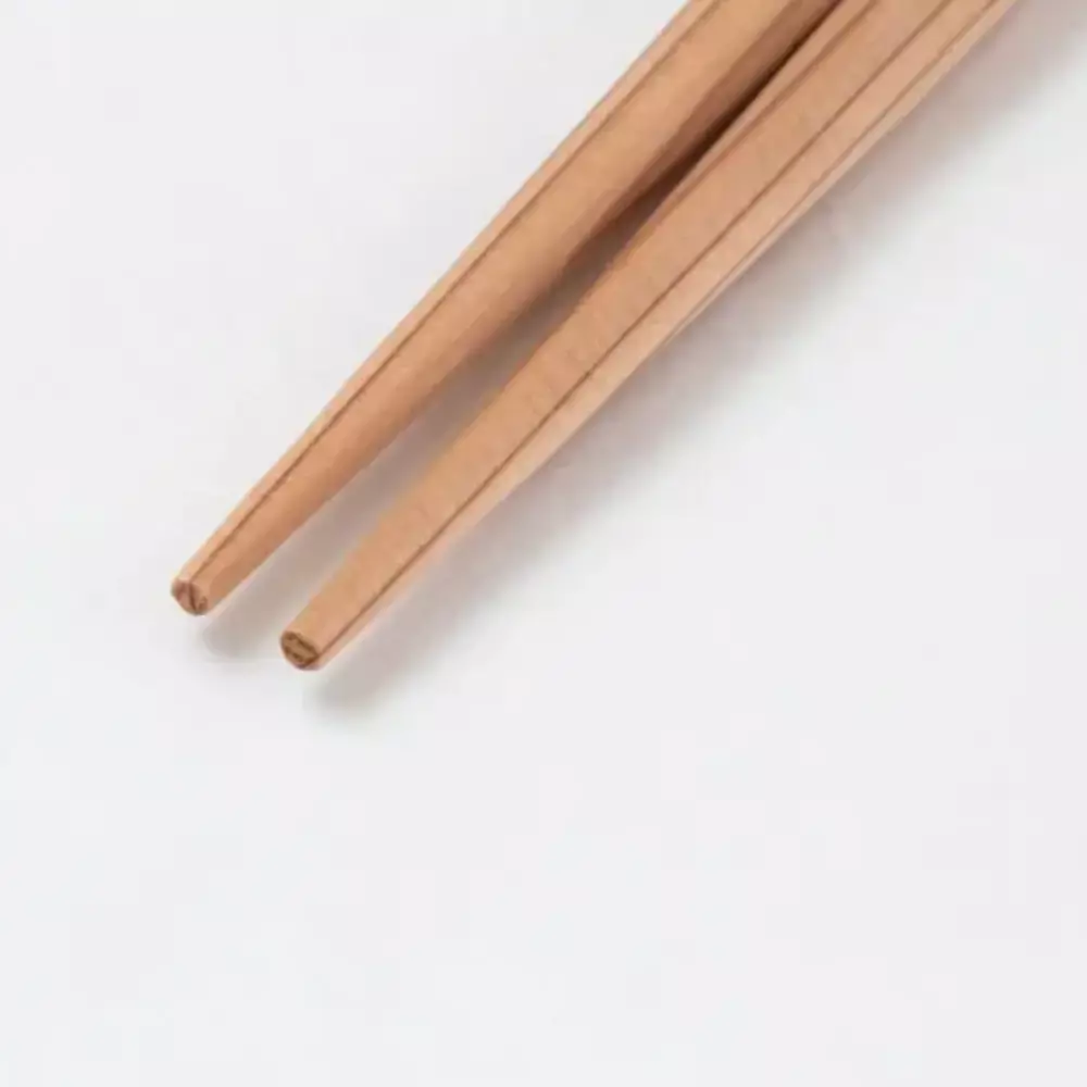 Handcrafted Pentagonal Chopsticks Unbleached Natural Sugi Cedar 30cm - Image 3