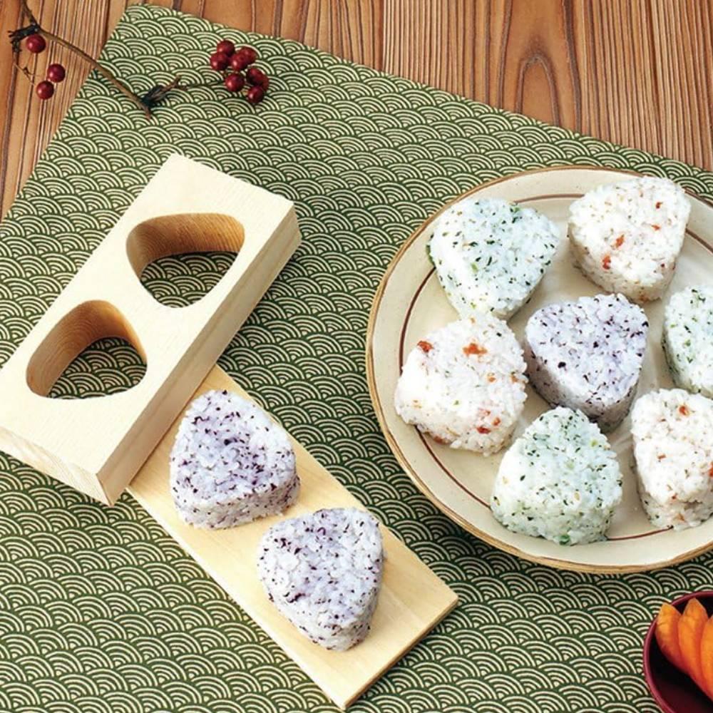 Hinoki Onigiri Mold Handcrafter Wooden Rice Ball Shaper 17cm - Image 2
