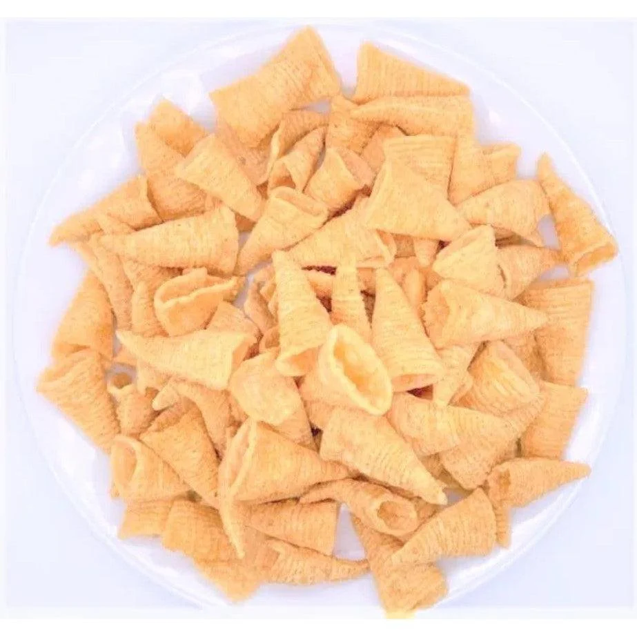 House Foods Tongari Corn Japanese Cone Shaped Chips Lightly Salted 68g - Image 2
