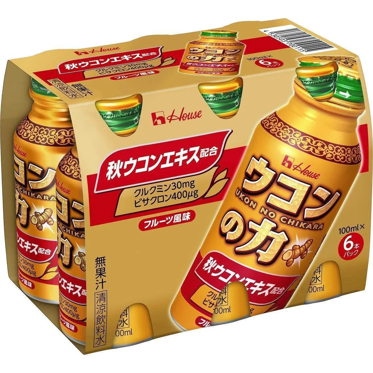 House Foods Ukon no Chikara Turmeric Supplement Drink 6 Bottles