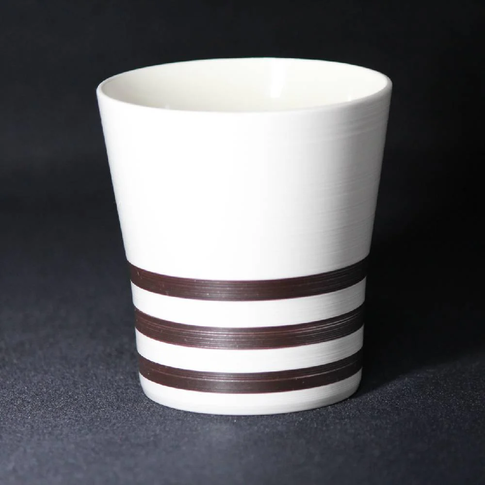 Isuke Drinking Cup Brushed Silver Design Resin Tumbler - Image 3