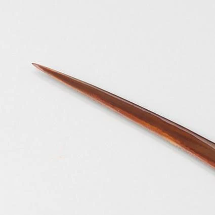 Isuke Handcrafted Wooden Lacquered Paper Knife Wave Flower Pattern - Image 2