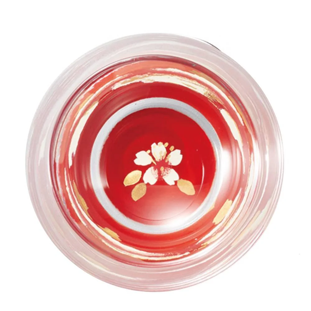 Isuke Shot Glass Sake Cup Lacquered Sakura Cherry Blossom Design - Image 12