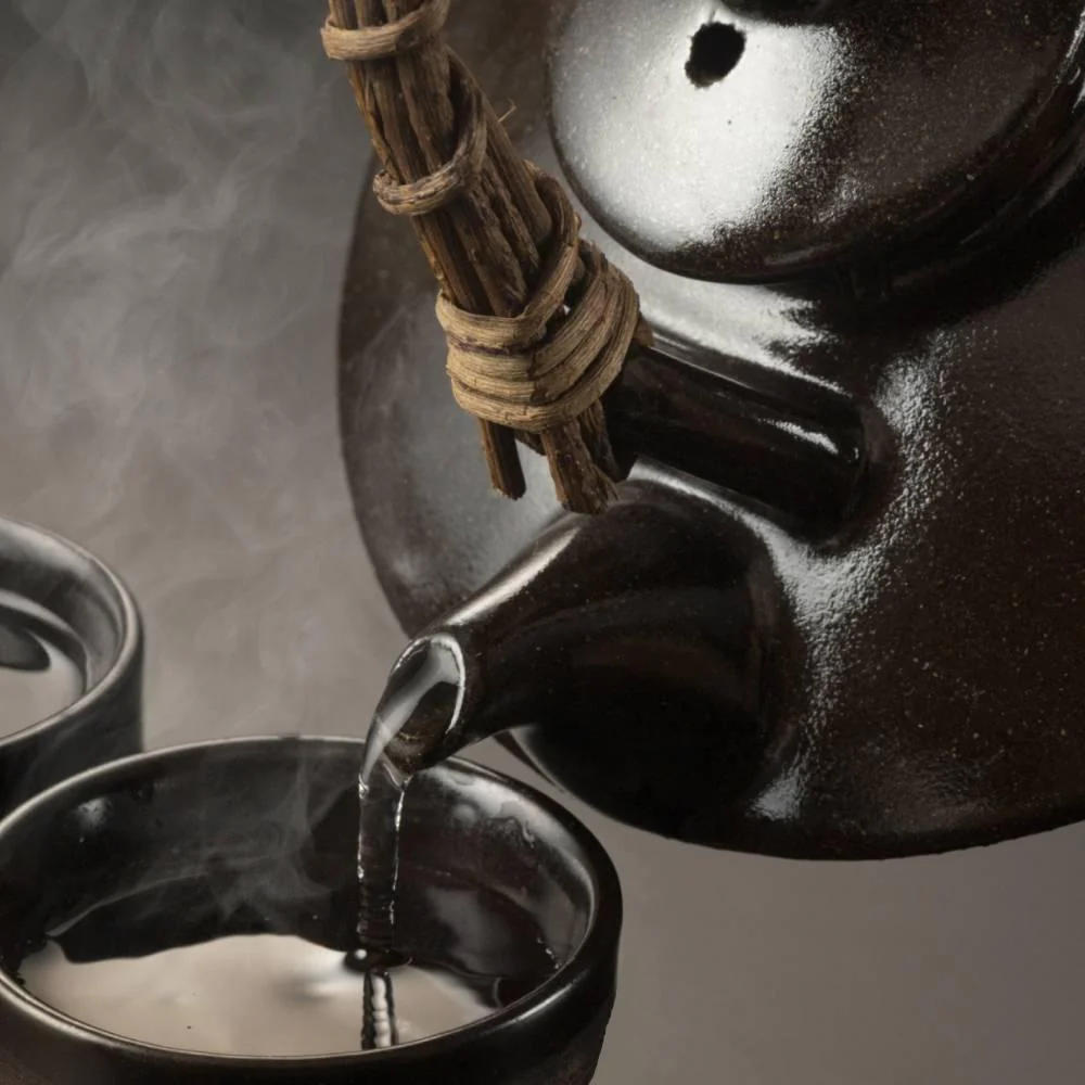 Iwachu Cast Iron Sake Cup With Black Interior Enamel - Image 3