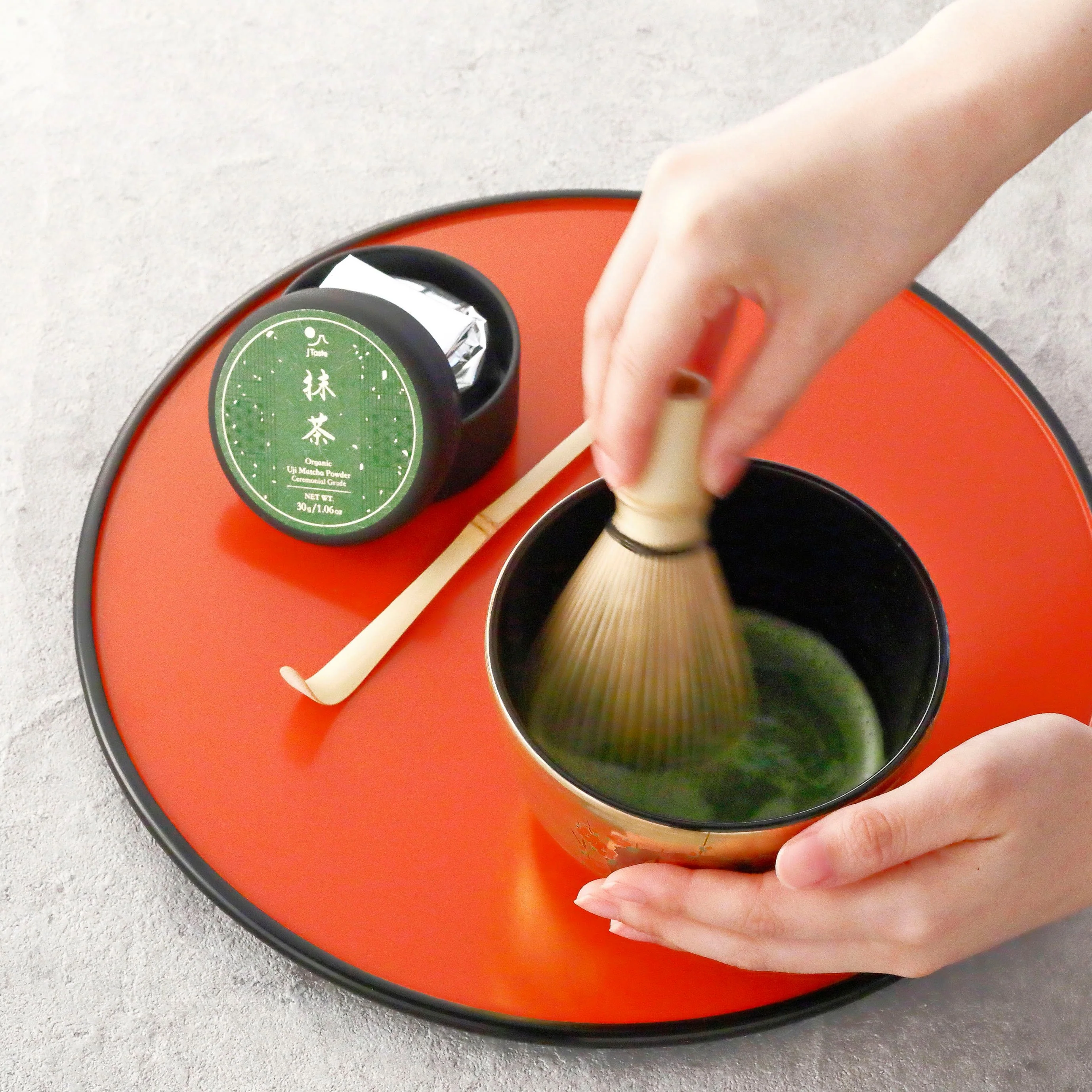 J Taste Elegant Luxury Matcha Set With Organic Ceremonial Matcha 4 Pieces - Image 4