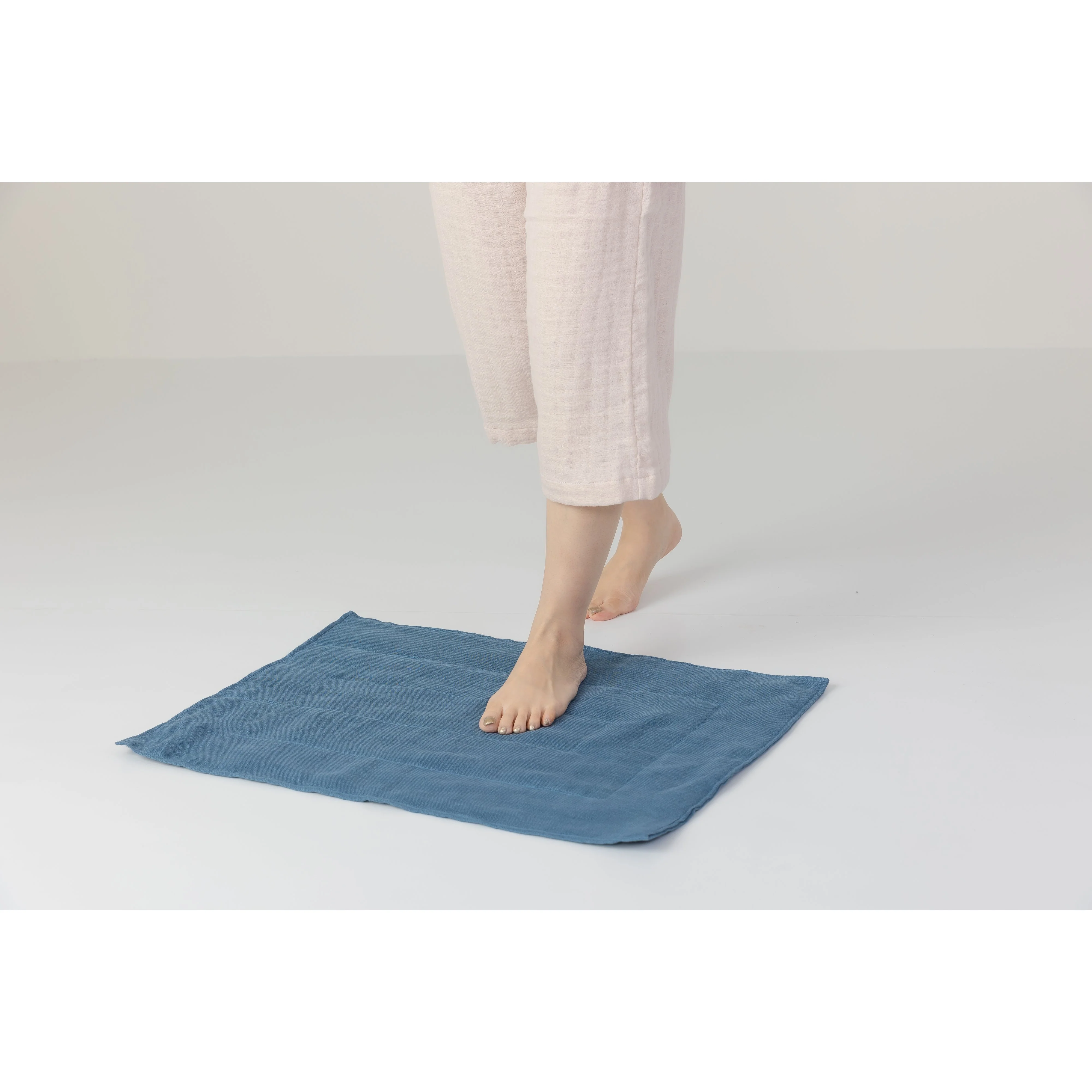 Jogan Linen Bath Mat 12-Ply Hemp Super Absorbent Bath Mat 50 x 70cm - Image 4