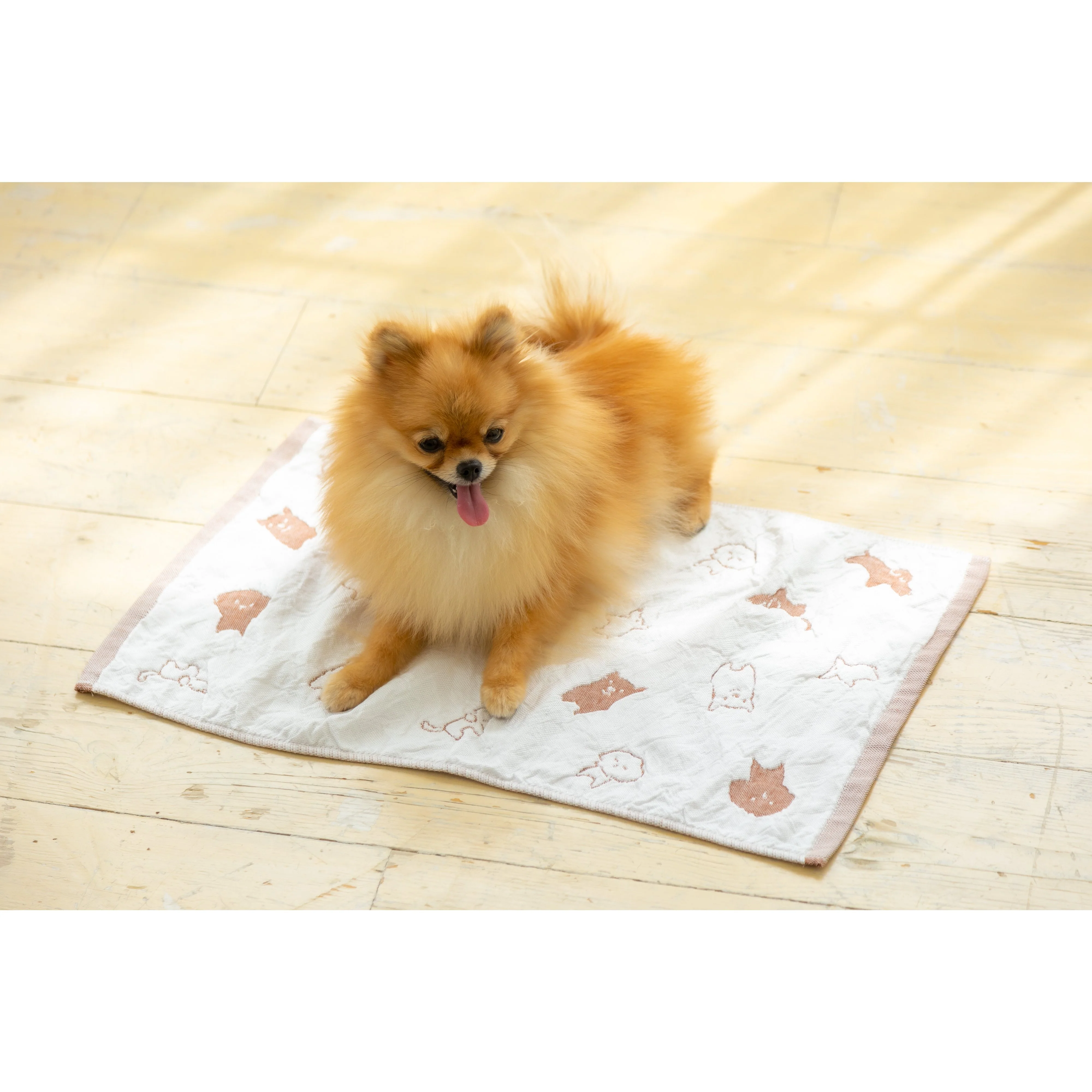 Jogan Pet Cool Mat Cooling Mat for Small Pets Brown 34 x 50 cm - Image 4