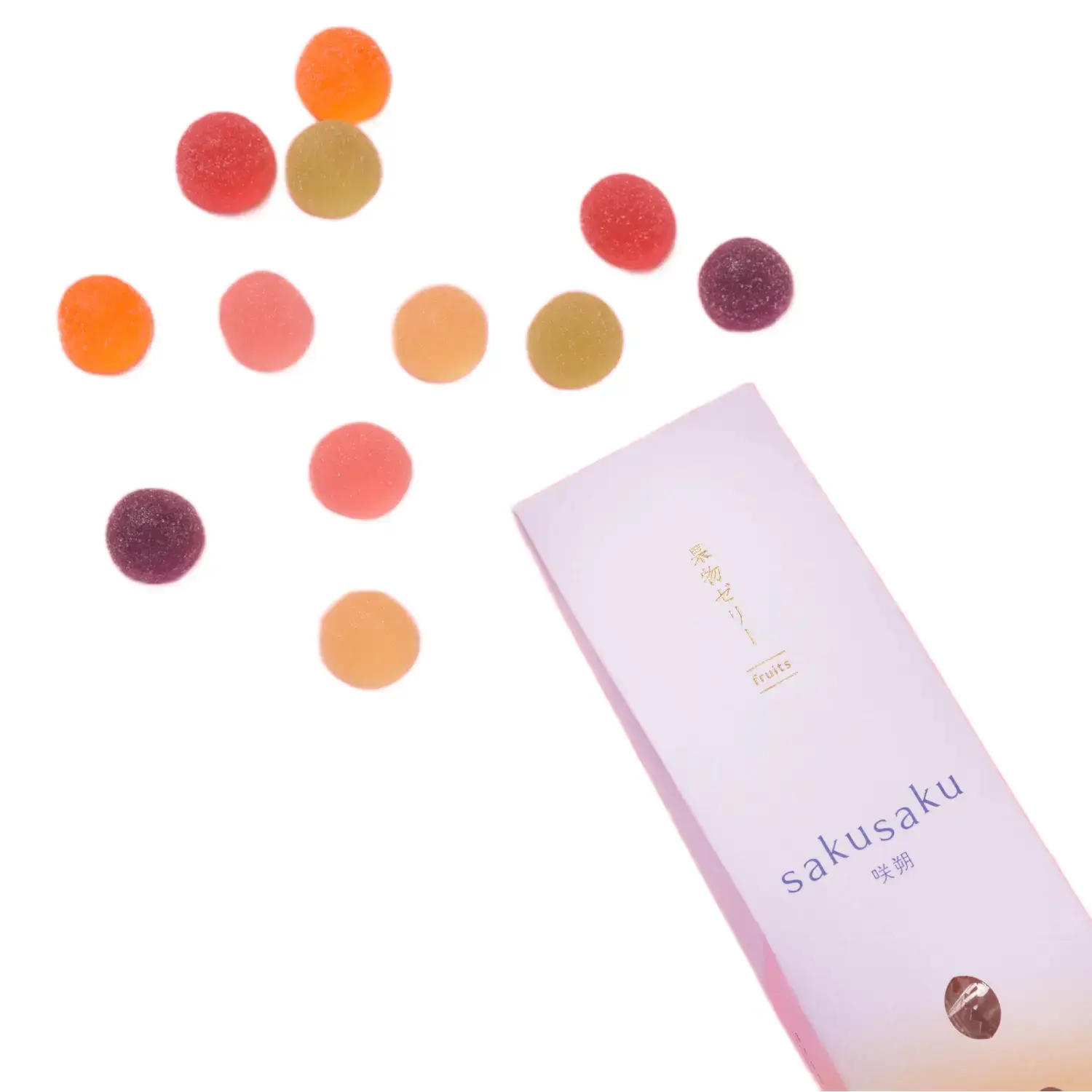 Kahou Sakusaku Assorted Fruit Jelly Candies (6 Flavors) 90g - Image 3
