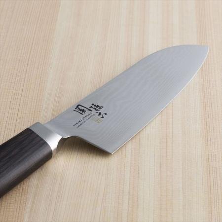 KAI Seki Magoroku Damascus Santoku Knife 165mm AE5200 - Image 4