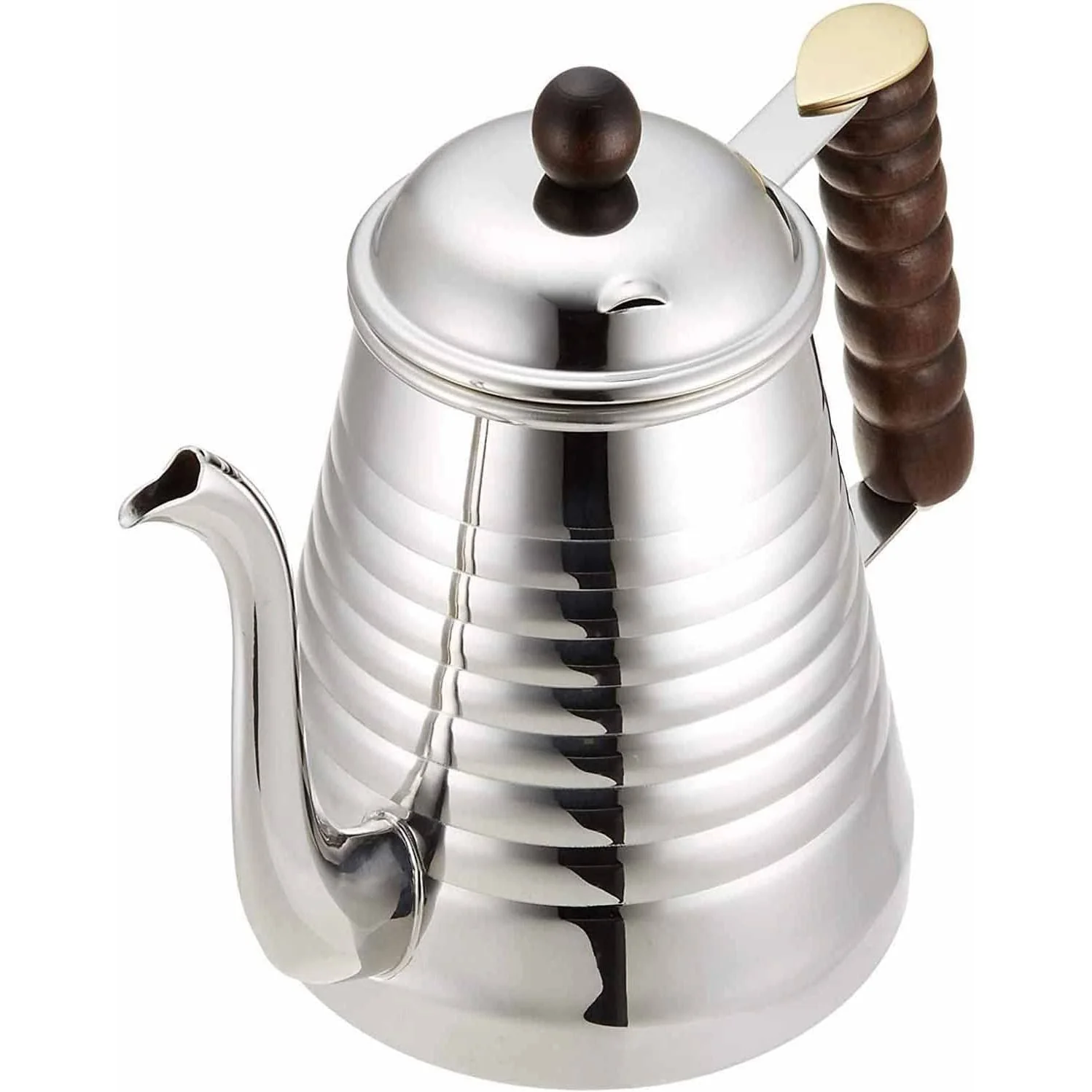 Kalita SSW Hand Drip Gooseneck Kettle (Stainless Steel Pour Over Coffee Pot) 1L - Image 5