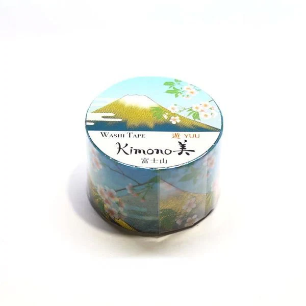 Kamiiso Kimono Washi Tape Mount Fuji Pattern Masking Tape - Image 3