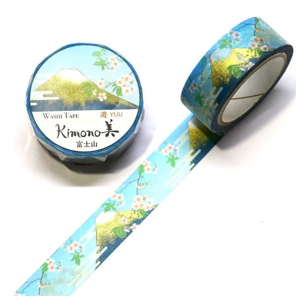 Kamiiso Kimono Washi Tape Mount Fuji Pattern Masking Tape - Image 5