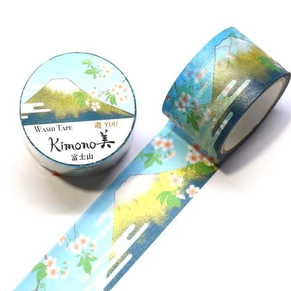 Kamiiso Kimono Washi Tape Mount Fuji Pattern Masking Tape - Image 6