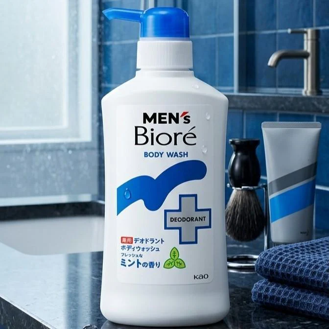 Men’s Bioré Deodorant Body Wash Sweat and Odor Body Cleanser 420ml - Image 2
