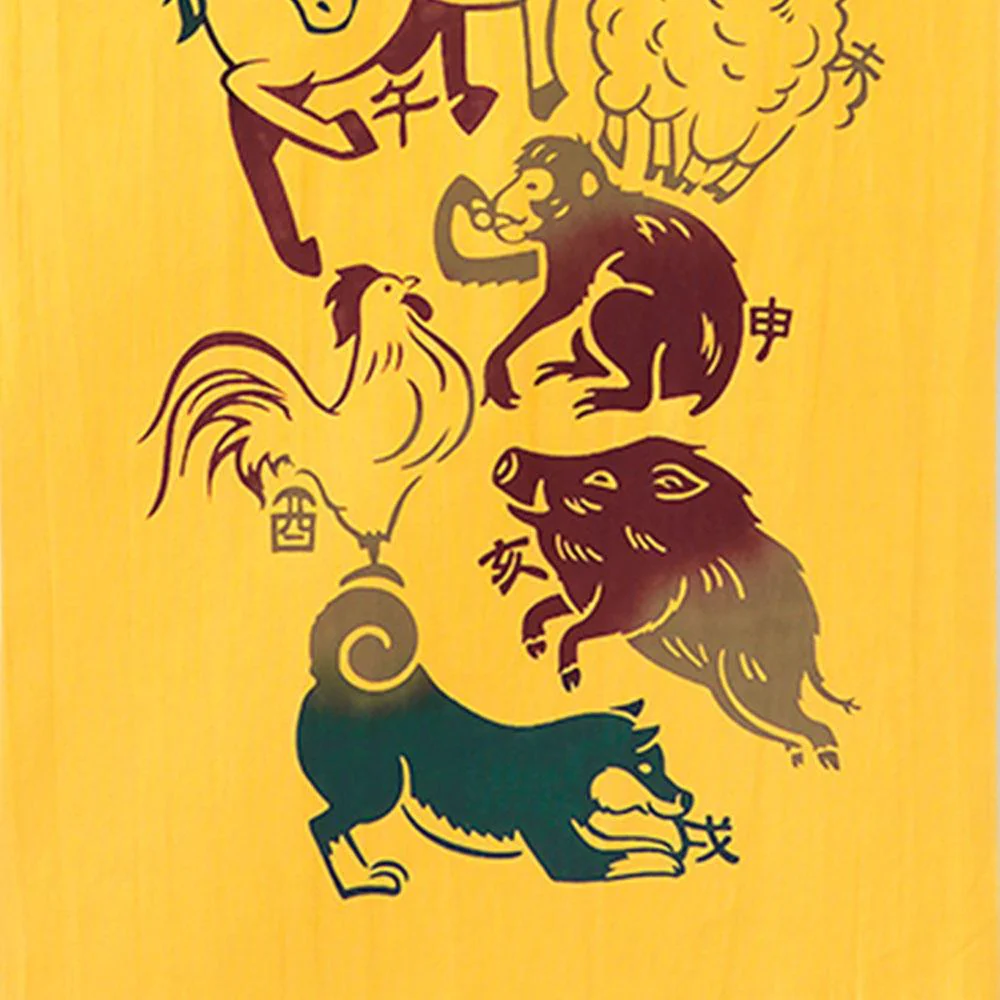 Kenema Tenugui Zodiac Animals Japanese Traditional Hand Dyed Cloth - Image 4