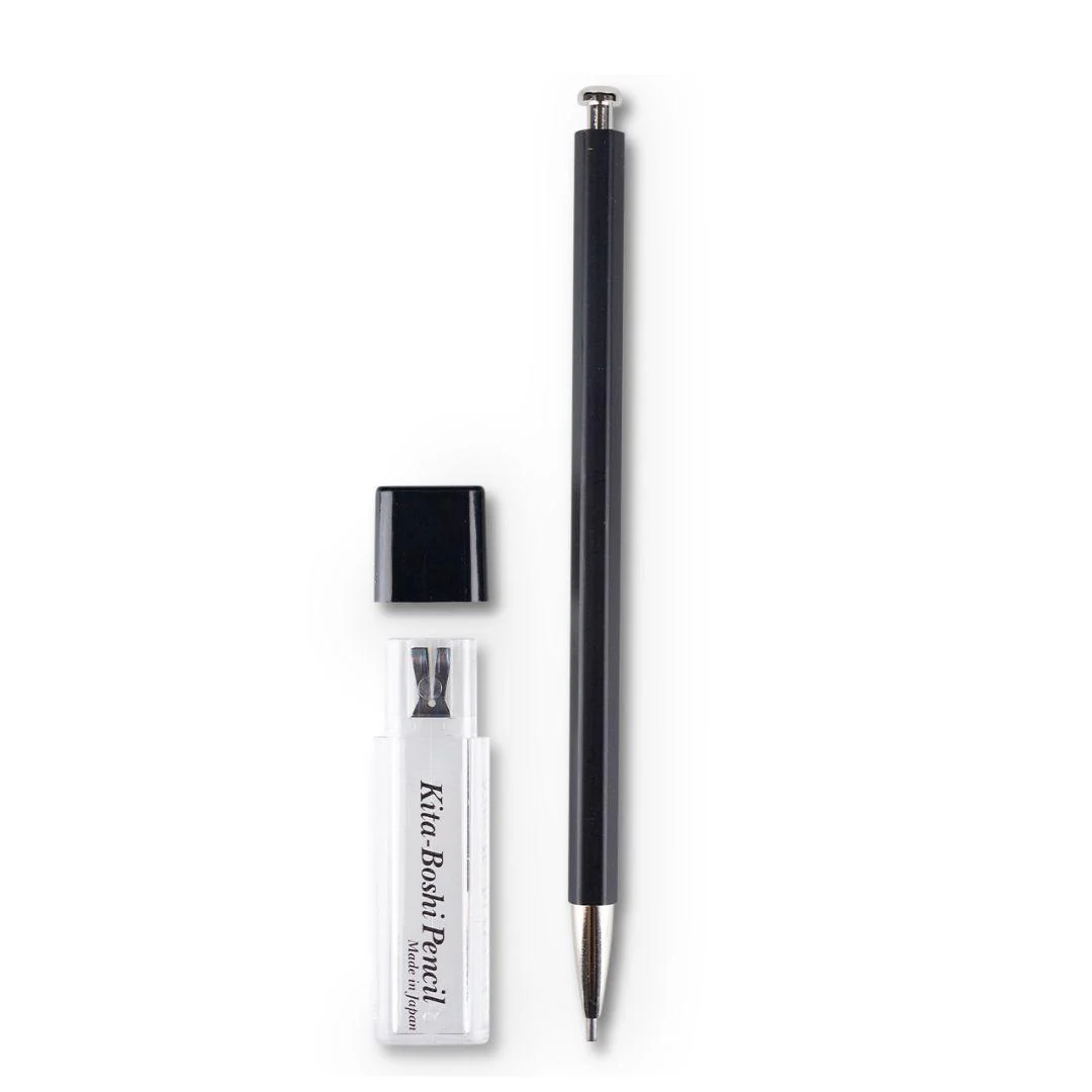 Kitaboshi Adult Pencil Mechanical Pencil With Sharpener Black - Image 3