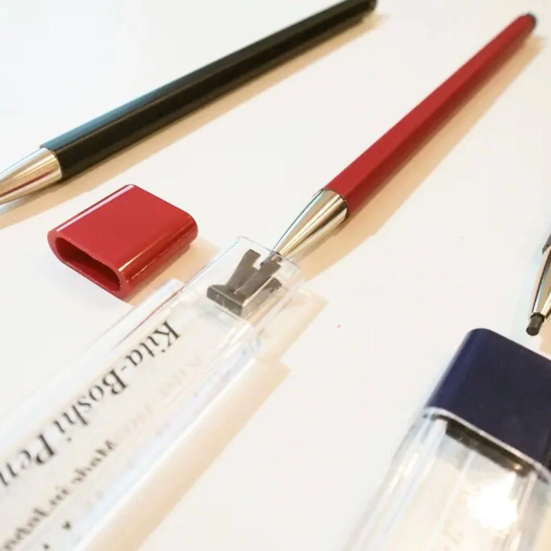 Kitaboshi Adult Pencil Mechanical Pencil With Sharpener Red - Image 3