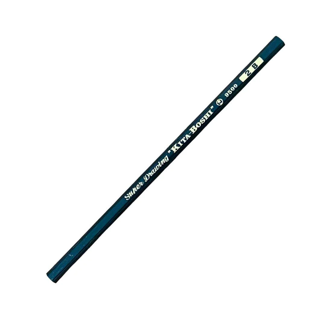 Kitaboshi Tokyo Pencil 2B 9500 For Drawing & Dark Shading 12 pieces - Image 2