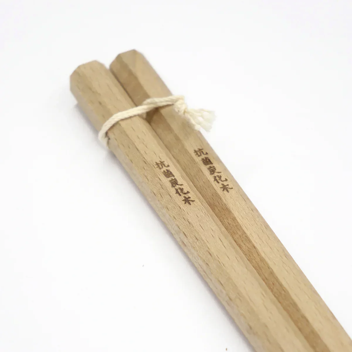 Kiya Wooden Antibacterial Long Cooking Chopsticks Octagonal 30cm - Image 2