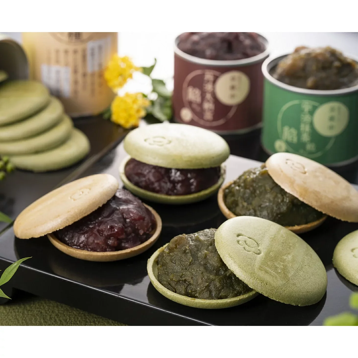 Kiyosen Monaka Wafer Uji Matcha Azuki Paste Wagashi Making Set - Image 4