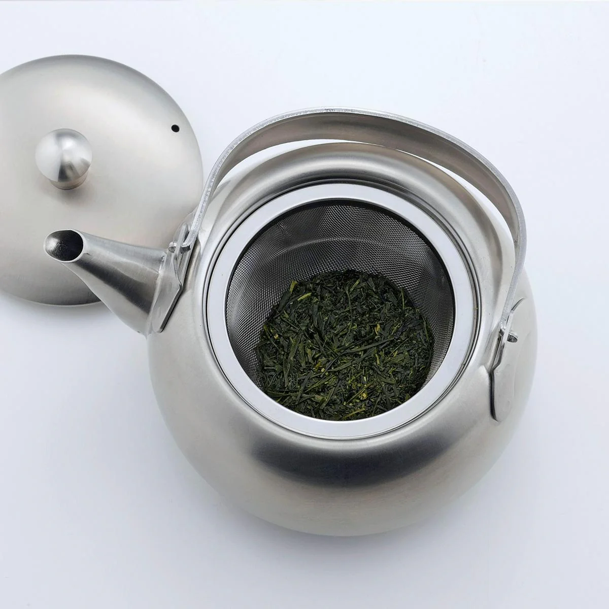 Kogu Metal Teapot Modern Stainless Steel Teapot With Strainer 500ml - Image 4